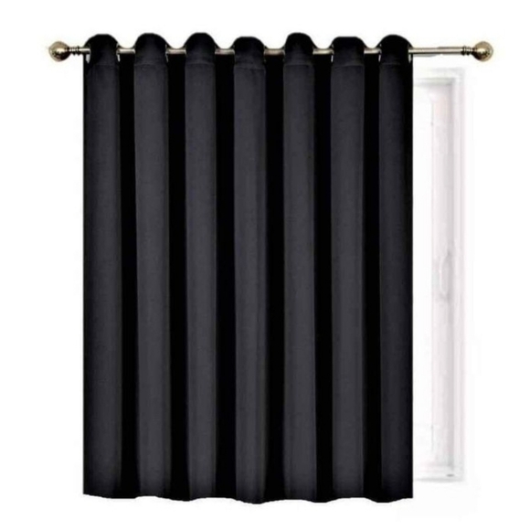 k100 Other - K100 Thermal Black 100% Blackout Panel 1 piece Patio Door Window Curtain Sliding